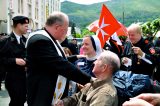 2011 Lourdes Pilgrimage - Archbishop Dolan with Malades (208/267)